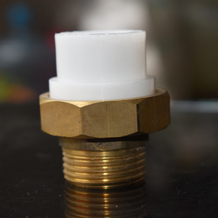 PPR外丝铜体大活接头内牙拆卸暖气泵连接补芯6分25管1寸32热熔件