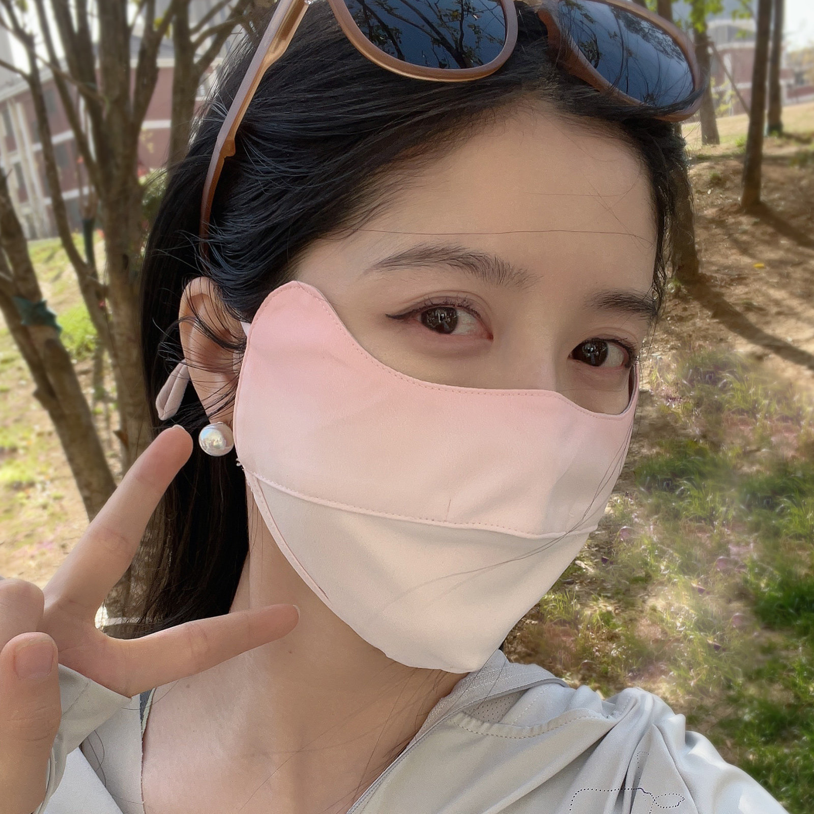 ohsunny防晒口罩防辐射夏季图片