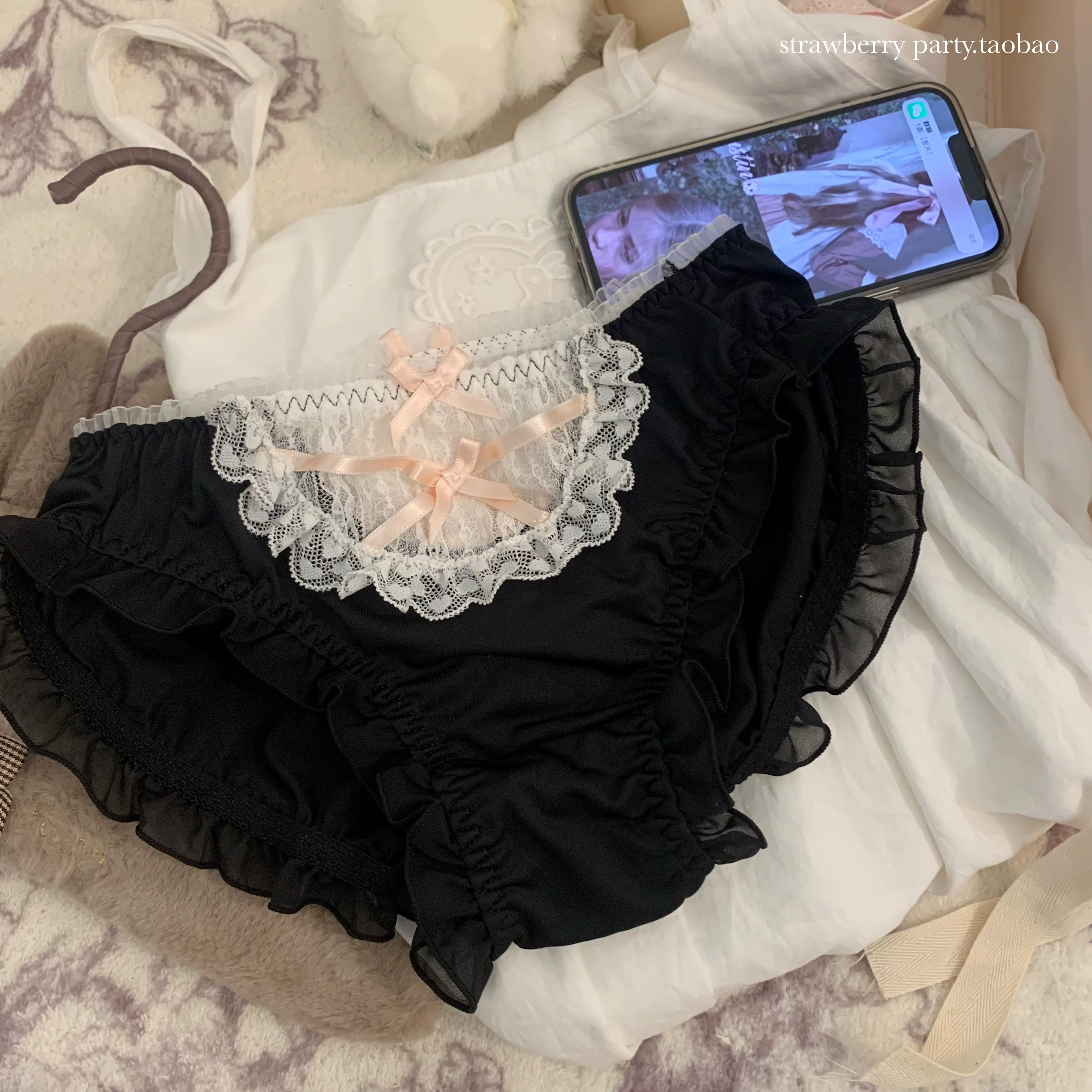 Японское кружевное нижнее белье, хлопковые сексуальные штаны, стильLolita