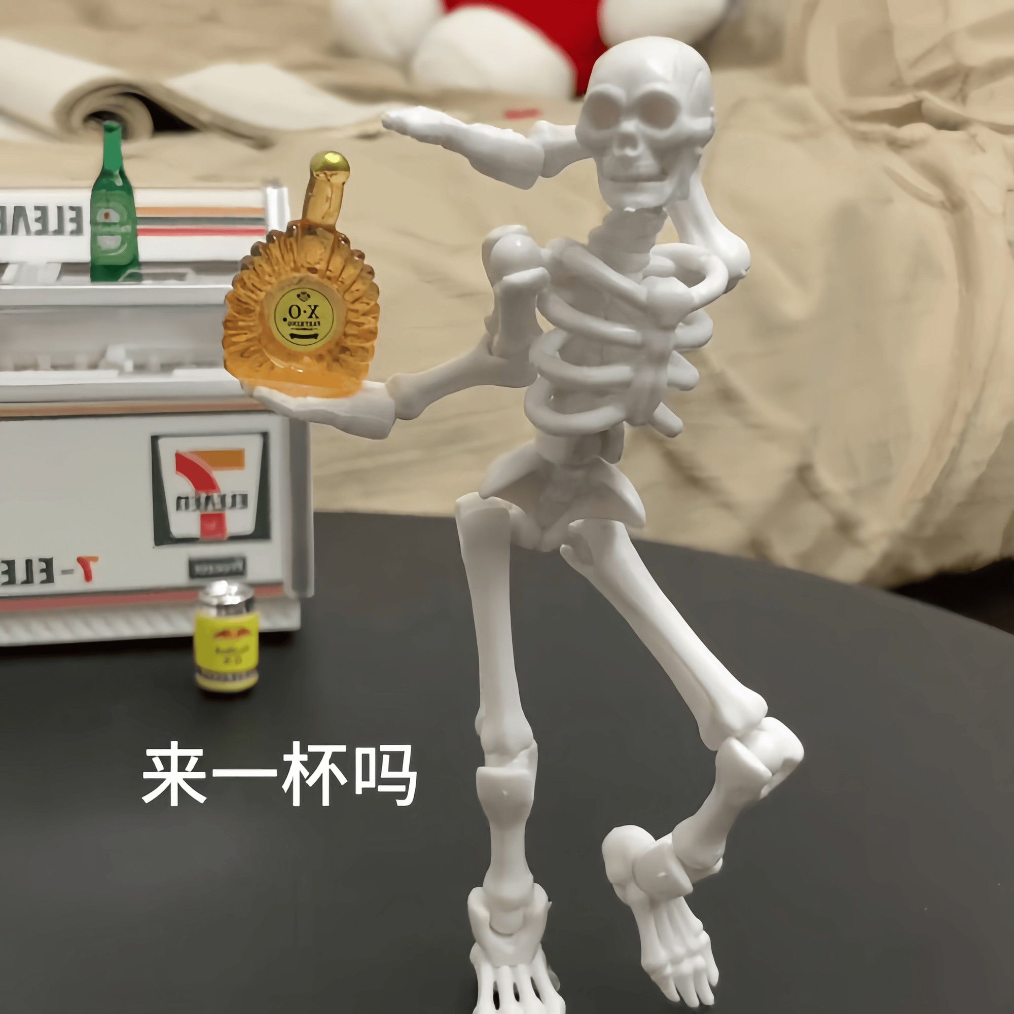 多关节可动骷髅人拼装手办玩具