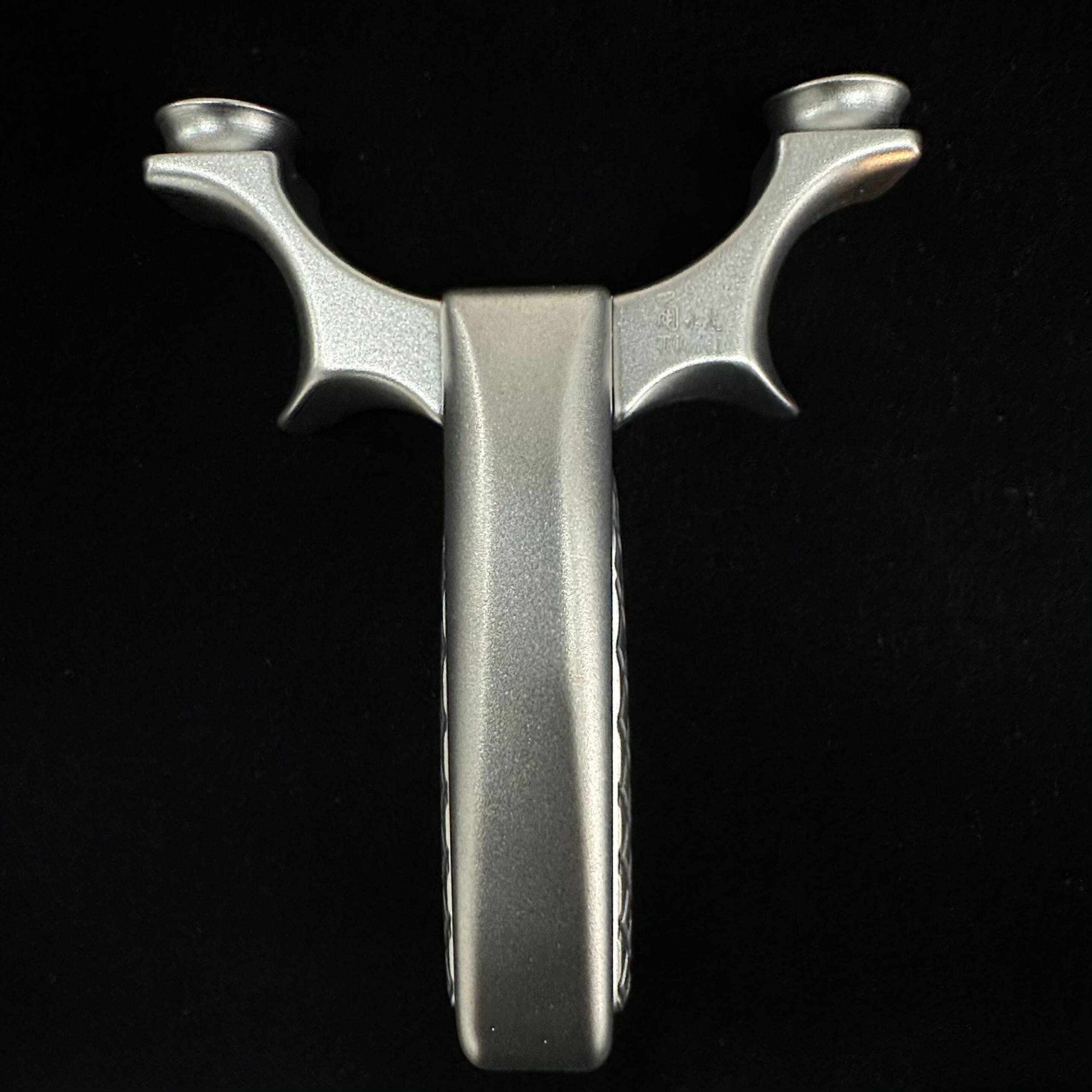 倡弘甬水虎钛合金凡弓扁皮弹弓圆撑头