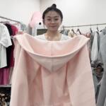 WAKKF2026春季粉色拉链卫衣外套重磅慵懒风oversize情侣款上衣