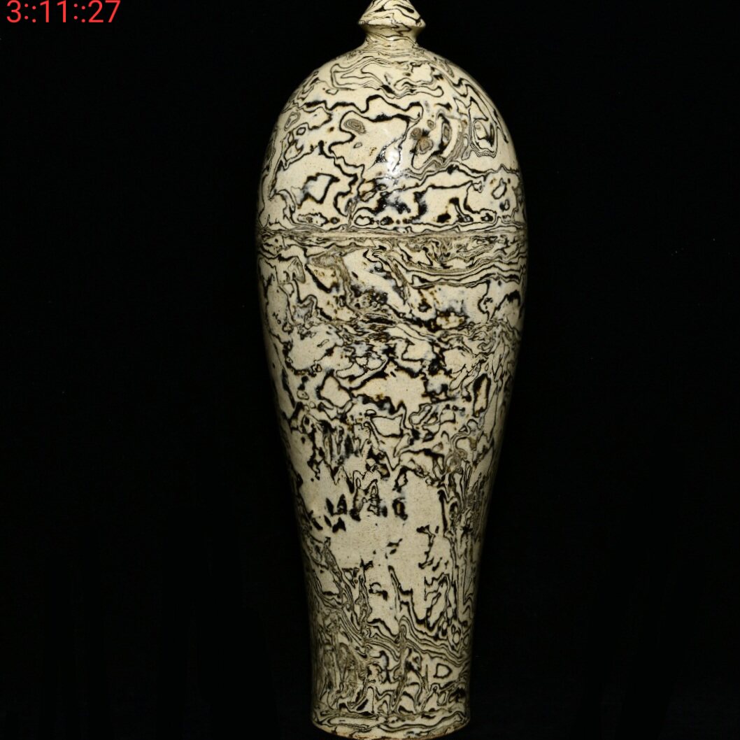 旭悦古瓷二手精品古玩古董古瓷器老货宋瓷收藏宋代绞胎绞釉梅瓶