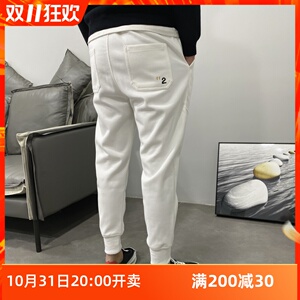 束脚松紧腰小脚修身休闲运动长裤男潮牌春夏新款宽松微跨哈伦卫裤