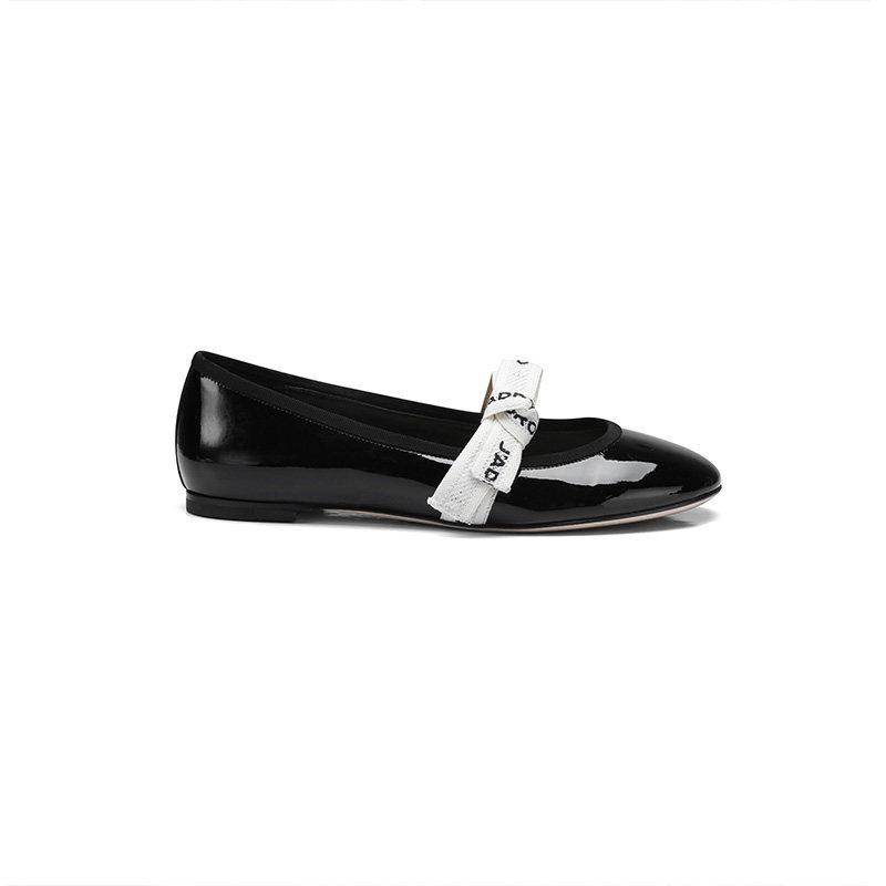 EVENING BREEZE GENTLE SINGLE SHOES 2023 NEW MARY JANE ROUND TOE SHALLOW FLAT RETRO FAIRY BALLET SHOES TO WEAR OUTSIDE