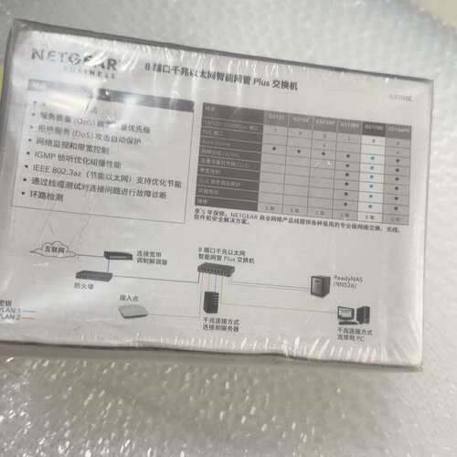 议价NETGEAR GS108E 8端口千兆以太网智能网管Plu可维修