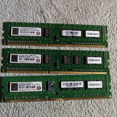 可维修2G DDR3 3代电镀条，一共3条，创见Transcend议价
