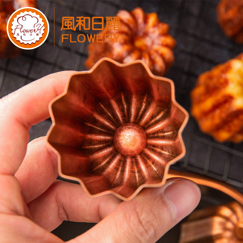 风和日丽可露丽模具canneles甜点烤模蛋糕小模具卡娜蕾可丽露铜模