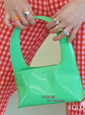 十月和晚非 韩国小众设计ylyl夏日彩色多钻树脂戒指 ins风指环女