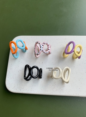 彩色多巴胺手工滴油戒指