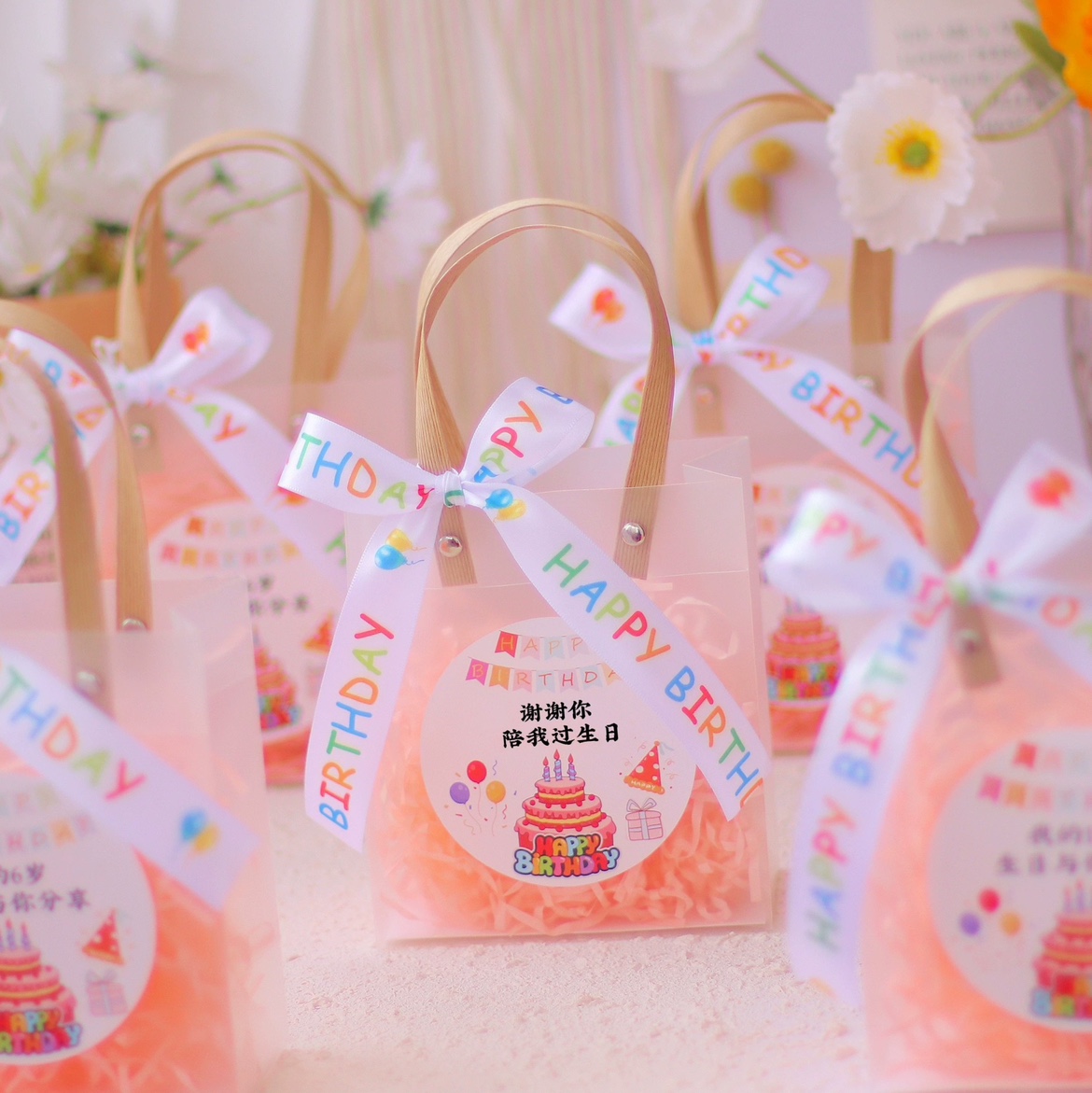 儿童伴手礼袋磨砂手提袋