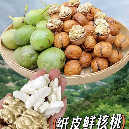特大！！青皮核桃文玩青皮闷尖四座楼满天星白狮子头苹果园虎头