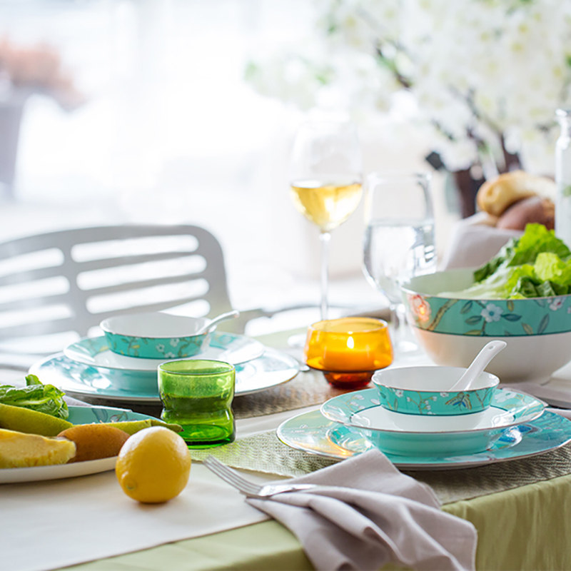 多样屋蔓茶园餐具碗碟套装家用新婚礼物乔迁新居高级感轻奢餐具