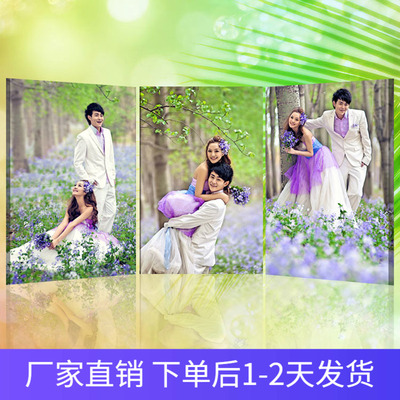 定做无框画海报来图婚纱照