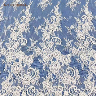 高端新款 布料桌布窗帘辅料 手工车骨花边蕾丝婚纱面料括挺服装