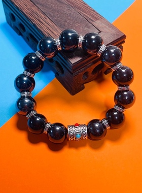 雍男女士香灰瓷手串贝才招米米