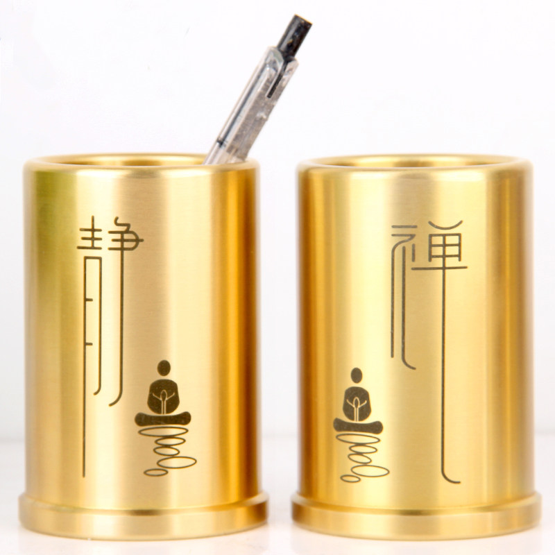 铜笔筒摆件 实心铜笔筒摆件 书桌 工艺礼品 摆件,家居饰品,桌面摆件,淘宝优惠券,粉丝福利购,淘宝优惠卷