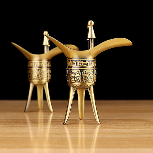 仿古风器皿加官进爵商务礼品摆件