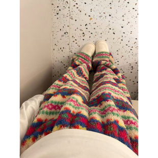 阮周周的店冬季新款加绒加厚睡裤小个子有加长保暖裤推荐遛弯神裤