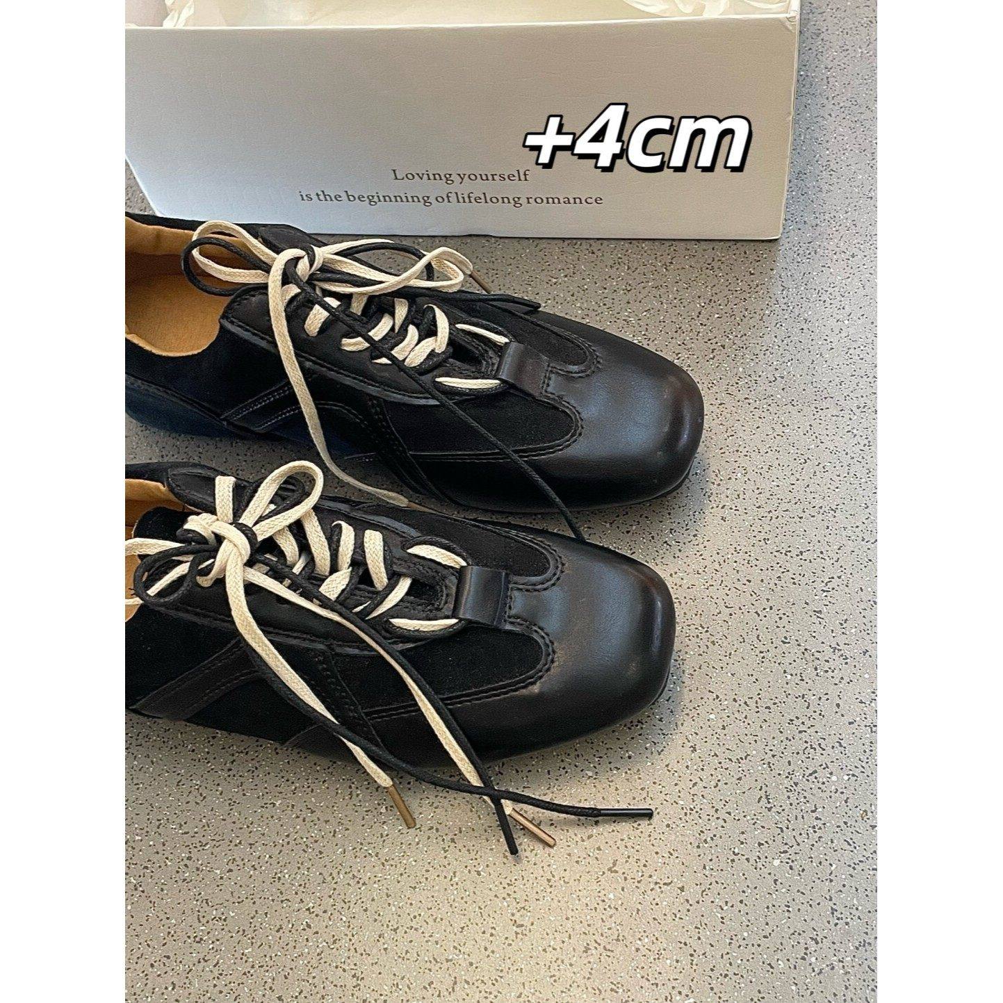 seaff的鞋柜的店4CM设计款撞色博主德训头层牛皮运动休闲鞋,女鞋,德训鞋,淘宝优惠券,粉丝福利购,淘宝优惠卷