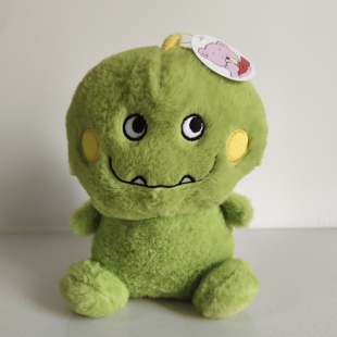 库存尾货毛绒玩具可爱绿色小恐龙娃娃儿童安抚高20厘米