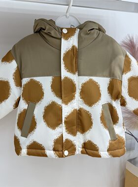 儿童夹棉外套冬季加绒棉服上衣