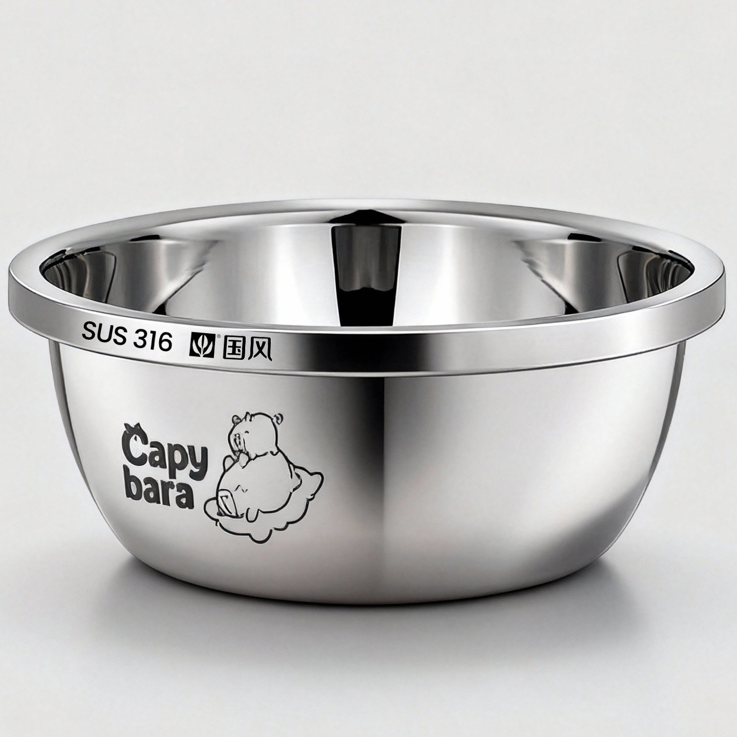 316L食品级不锈钢洗菜盆家用厨房和面打蛋盆洗奶瓶盆特深汤盆