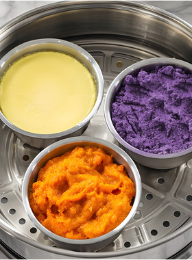 宝宝辅食盒可蒸煮蛋羹304不锈钢保鲜盒食物储存盒密封外出辅食碗