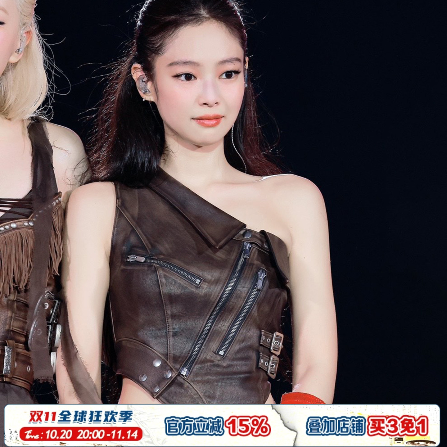 设计感不规则单肩拉链款背心女夏