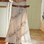 简约花卉印花法式 ROCKMORE 波嬉田园风 半裙vintage古着中长裙