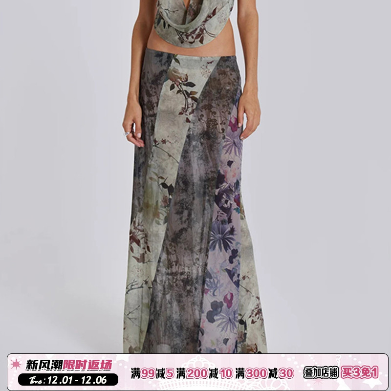 复古辣妹vintage半身裙女