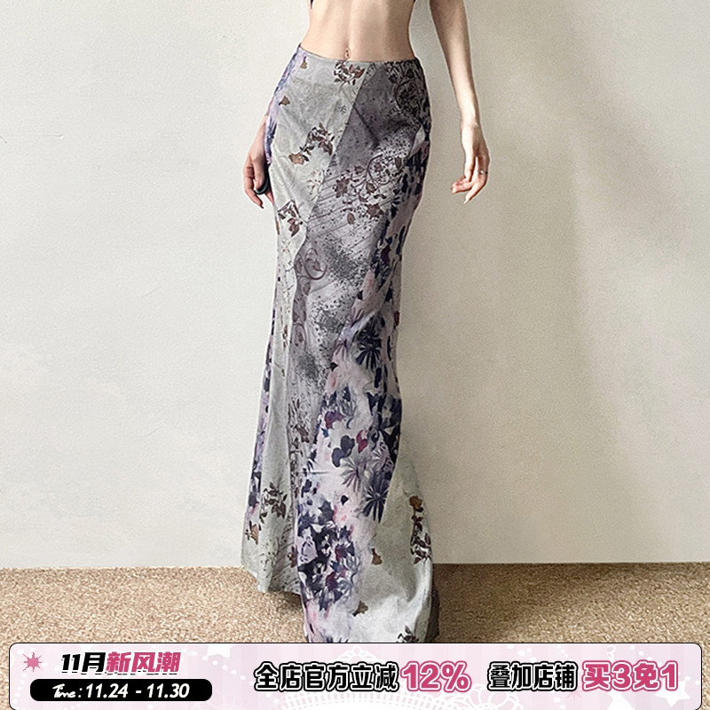 vintage特色古董半身裙