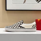 休闲鞋 男女鞋 VN000EYEBWW ON黑白棋盘格子低帮帆布鞋 VANS范斯SLIP