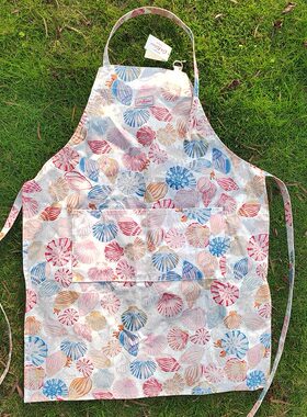 cath kidston防水围裙英伦田园风碎花围裙动物可爱花卉工作服防脏