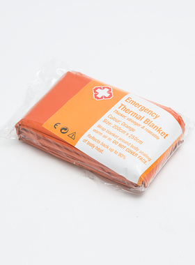 双面橙色保温PE急救毯野外训练生存便携救生毯户外防晒应急保温毯