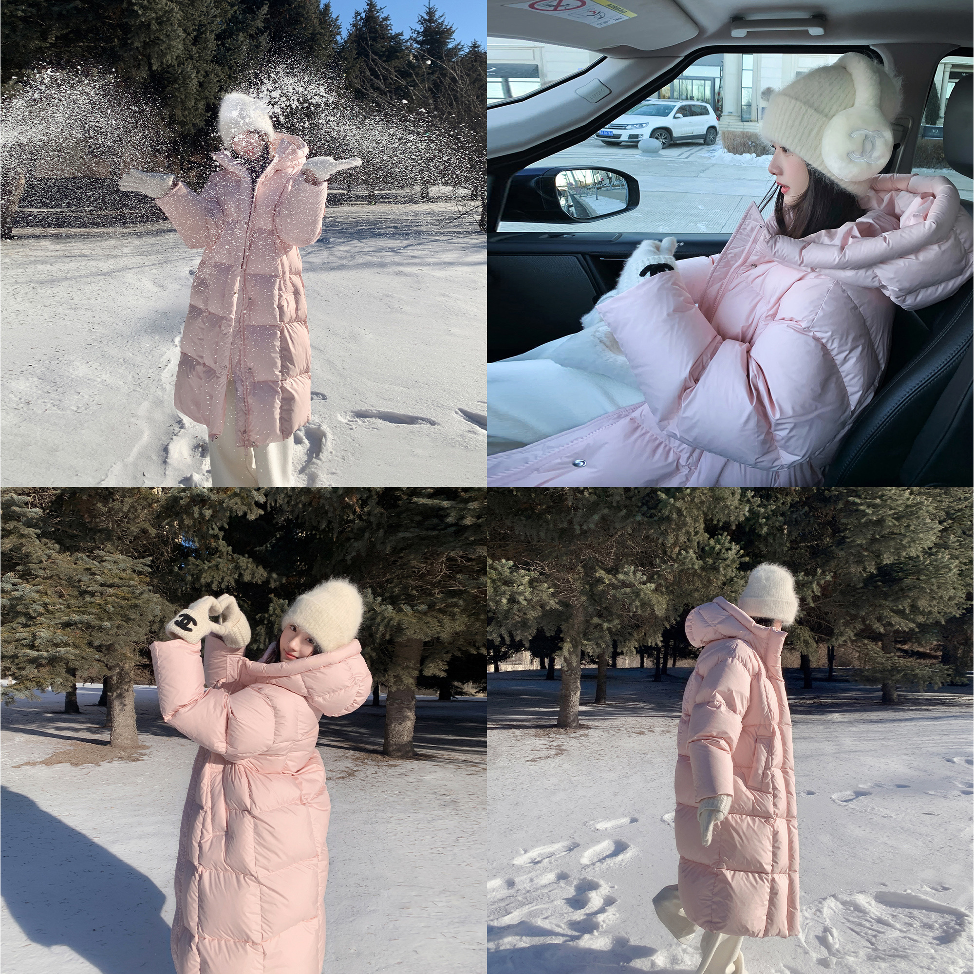 三防90白鸭绒羽绒服长款连帽外套