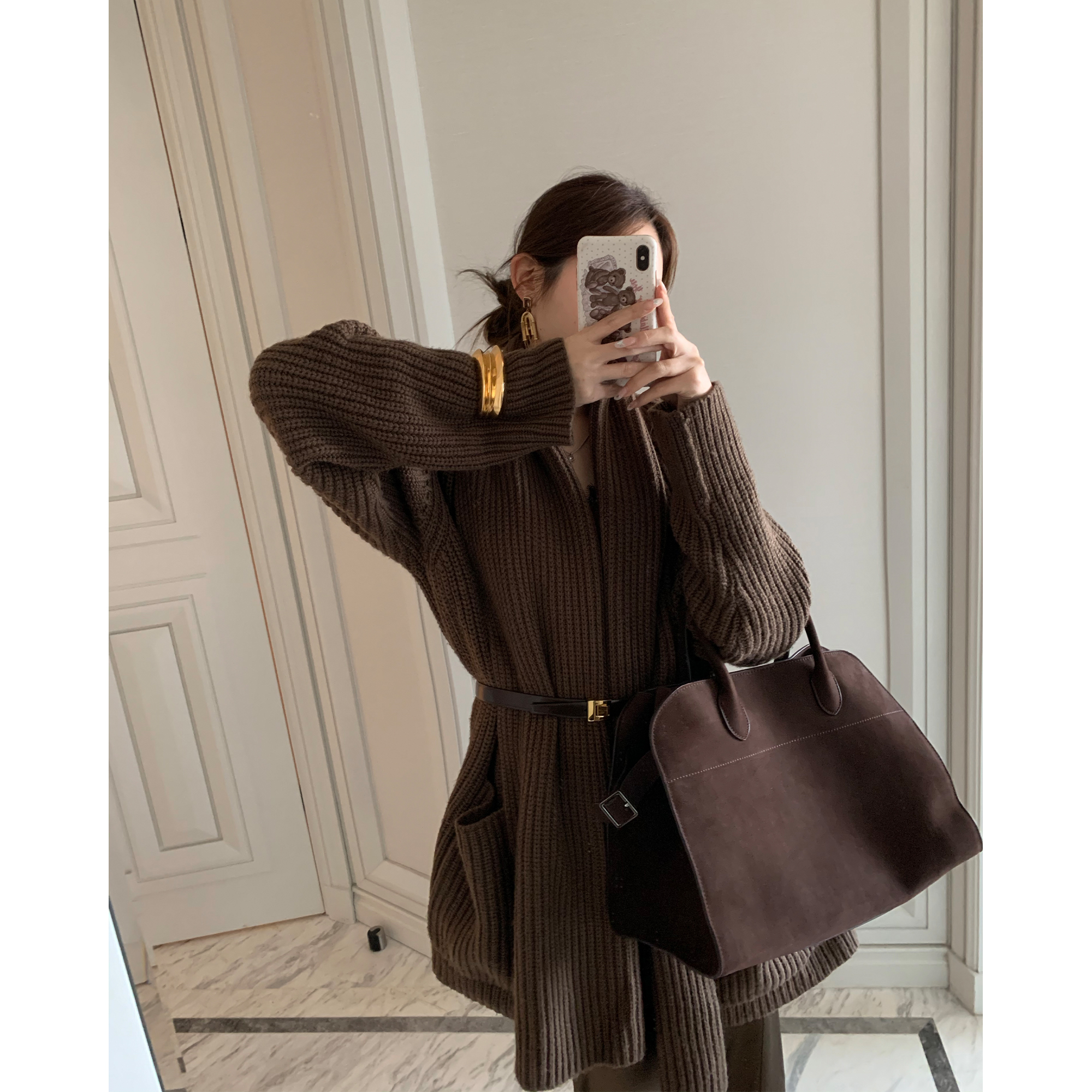 高级感慵懒粗针毛衣冬季