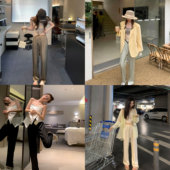 阔腿裤 Middletone 宽松缎面垂顺高腰松紧休闲长裤 ～夏季 凉凉裤