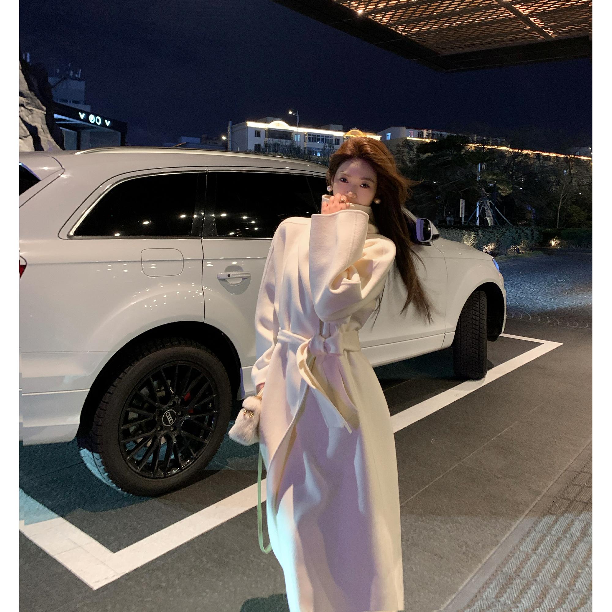 Middletone | 白金秀场 100羊毛手工连袖双面呢大衣高级感长外套