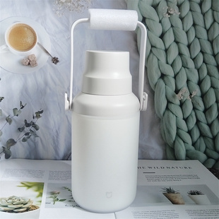 大号硅胶杯套小米1L大肚保温杯套米家水杯保护套透明壶套全包防磨