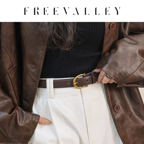 自由谷FREEVALLEY · 头层牛皮 皮带 气质韩系百搭耐用 女士腰带