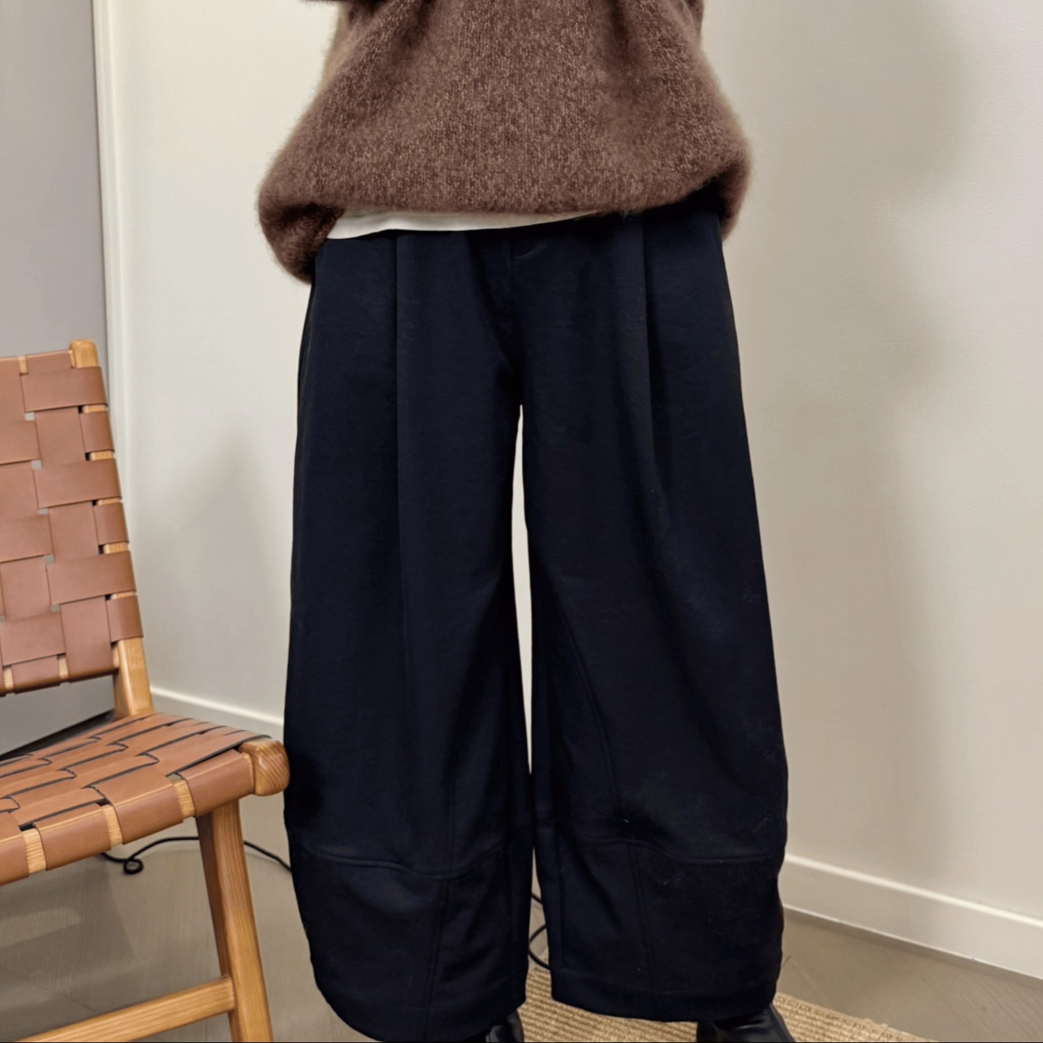 MKDesign 秋季新品 立体剪裁9分灯笼西装裤