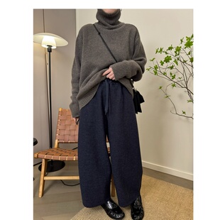 好穿好搭加绒加厚9分阔腿宽松休闲裤 MKDesign 软糯神裤 新品 冬季