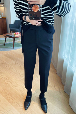 常规修身9分西装裤神裤