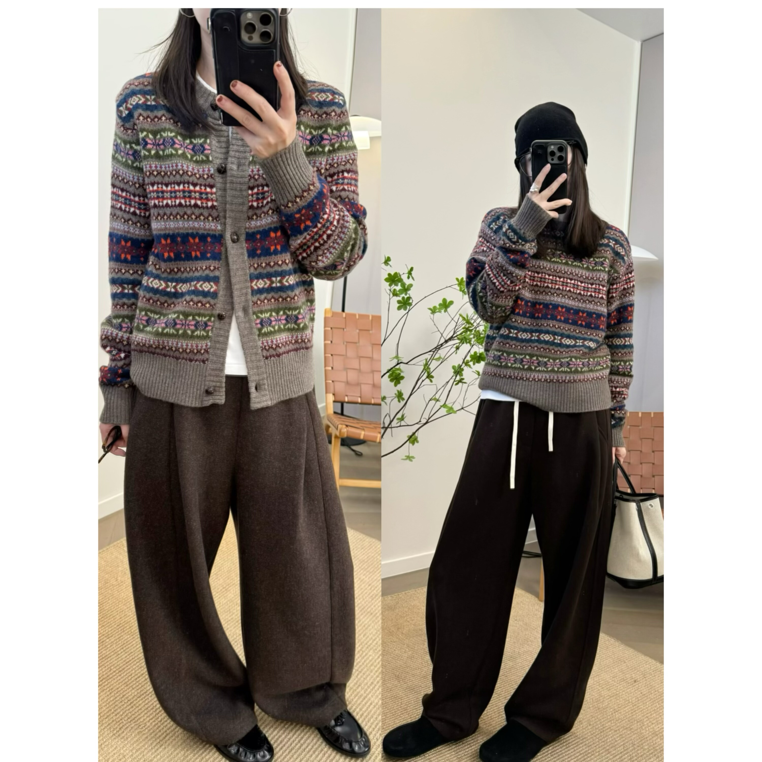 MKDesign秋冬新品 经典回归费尔岛复古针织开衫套头毛衣