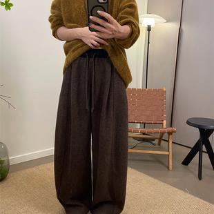 裤 加厚面料羊绒软糯感运动宽松休闲拖地西装 秋冬新品 MKDesign