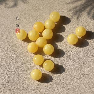 天然琥珀蜜蜡 散珠大珠子 项链 原矿 文玩配饰