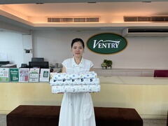 泰国正品天然乳胶枕 Ventry大童小童婴幼儿乳胶颈椎枕学生枕