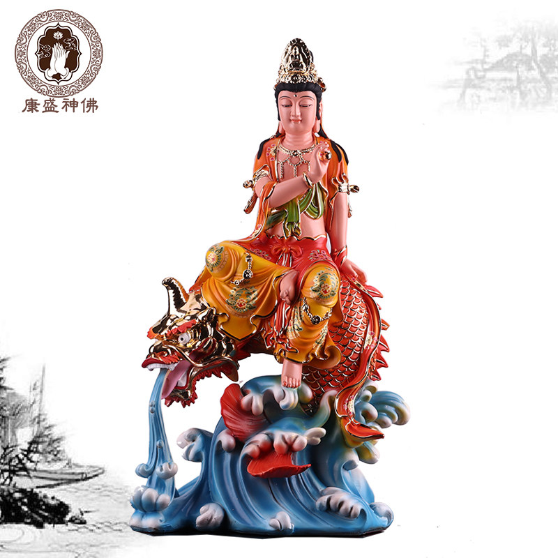 鳌鱼观音手工彩绘三十三观音像