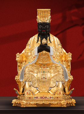 康盛纯铜居家供奉摆件阎王爷